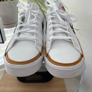 Nike White and Tan Athletic Shoes